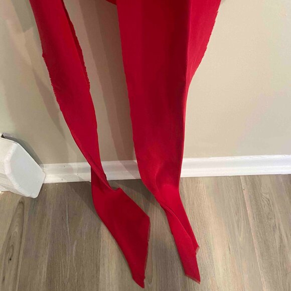 Imitation of Christ - 100% Silk Red dress - back sexy opening - size 6 - Picture 4 of 8